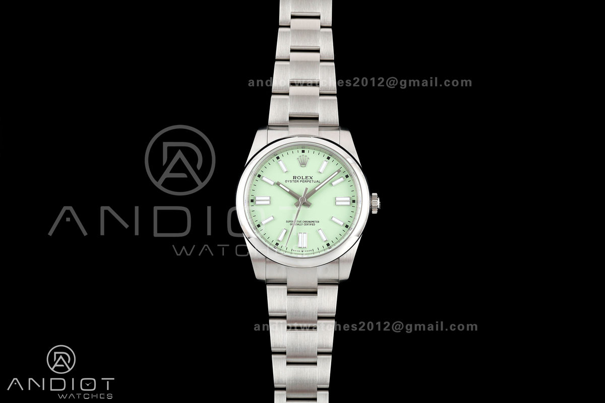 Oyster Perpetual 124300 41mm Clean Plus 1:1 Best Edition 904L Steel Avocado Dial DD3230